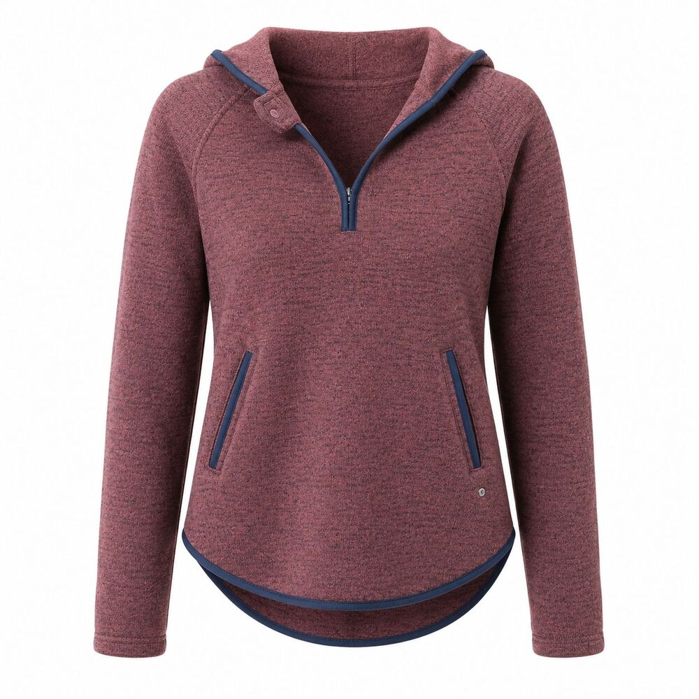 prAna Polartec Hoodie Women’s XS Mauve Purple Fleece Pullover Hooded Jacket